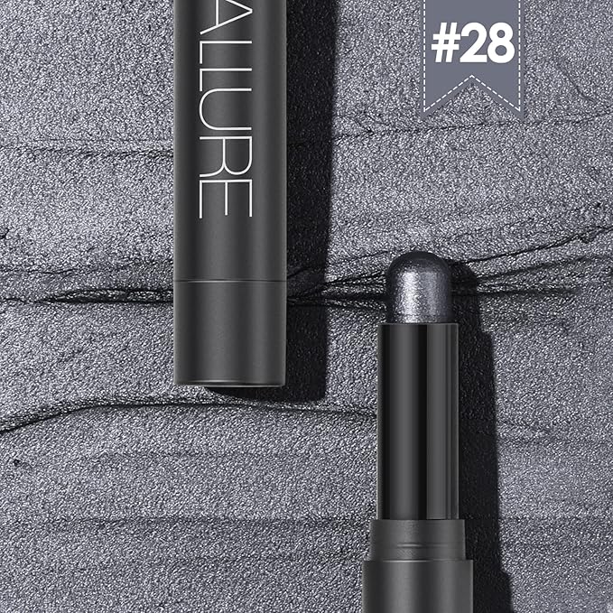 FOCALLURE Shimmer and Matte Cream Eyeshadow Stick,Smooth Brilliant Eye Brightener Pencil for Women,Long Lasting Waterproof Eye Shadow and Liners Makeup,MOON DUST