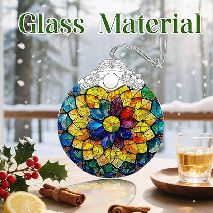 Rainbow Mandala Christmas Ornaments: Christmas Tree Ornaments, Holiday Decor, Stocking Stuffers, Gift Ideas, Xmas Gifts & Spiritual Gifts for Her