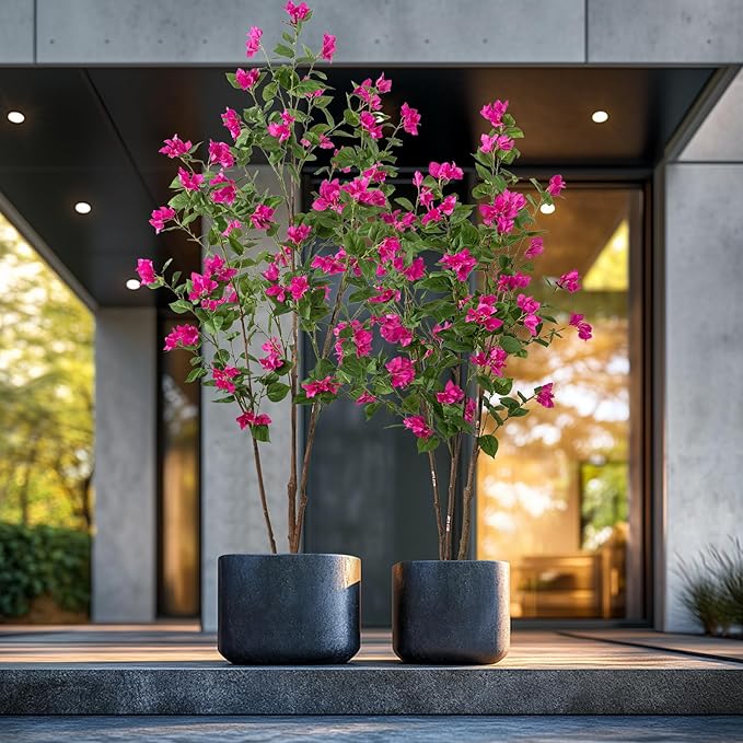 Fake Tree Bougainvillea Artificial Tall Fake Plant 6 Feet Faux Trees Indoor Faux Bougainvillea Artificial Trees Tall Artificial Plants Indoor Applies to Indoor Home Decor Office Hotel Decor