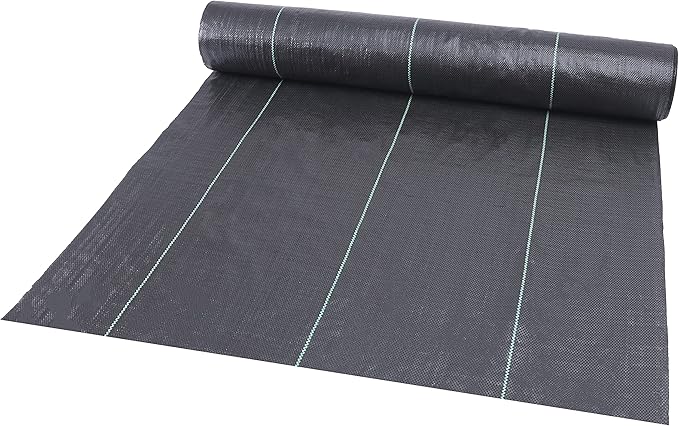 Weed Barrier Fabric 3.2oz Heavy Duty - 4ft x 300ft Landscape Fabric | Easy Install & Rugged Plastic Ground Cover Weed Barrier with UV Protection for Gardens, Landscaping Fabric