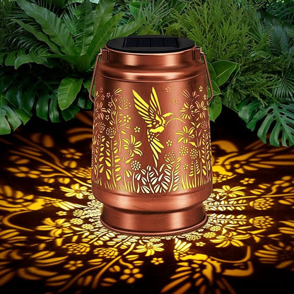 Solar Lantern Outdoor Lamp Waterproof Decorations Garden Decor, Christmas Birthday Gifts for Women, Mom, Grandma Decorative Garden, Yard, Patio, Lawn, Balcony Porch - Hummingbird B