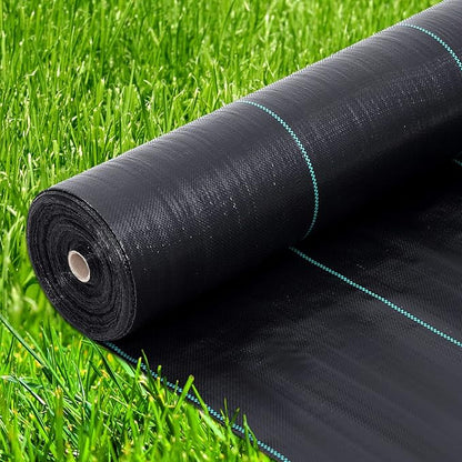 6.5ft x 330ft Weed Barrier Landscape Fabric Heavy Duty, Premium 3.2oz Ground Cover Weed Block Gardening Mat, Easy Setup & Superior Weed Control
