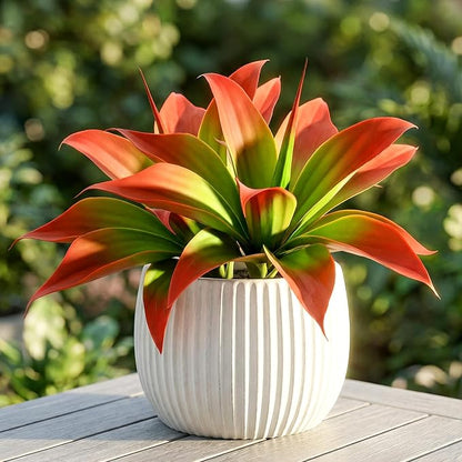 Artificial Agave Faux Agave 12.2In Fake Greenery Outdoor Artificial Plant Fake Plant for Indoor Home Decoration Plastic Plant Outdoor Decoration Front Porch Decor Simulation Plants，2Pack， Red