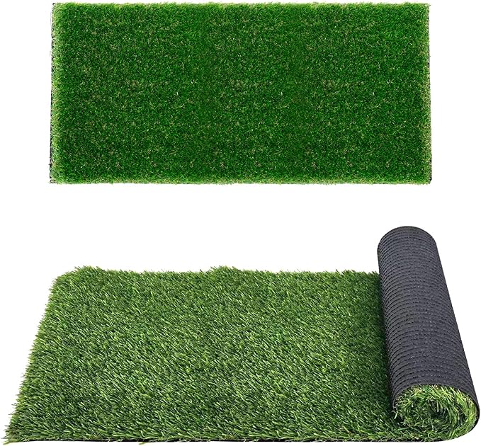 Artificial Grass Turf Outdoor Indoor,1.2 in Thick,Fake Grass for Dogs Potty Training,Realistic Turf Rug for Garden Lawn Landscape Balcony Decoration