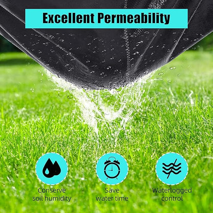 Broadfashion 3ft x 300ft Premium Weed Barrier Landscape Fabric, 3.24 oz Heavy Duty, Weed Control Fabric, High Permeability, Good for Flower Bed, Driveway Fabric and Ground Cover