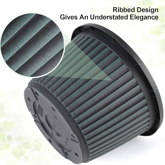 Planter-Pots-for-Plants-Indoor-Outdoor, 4 Pack 10 Inch Plastic Flower Pots with Saucer & Drainage Holes, Modern Garden Planters for Planting Medium Large Plants，Decorative Resin Garden Pots