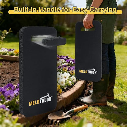 MELOTOUGH Garden Kneeling Pad, 1" Thick Soft NBR Foam Kneeling Pads for Gardening, Cleaning, Work - Lightweight & Comfortable, 15.75"x7.2" (Black)
