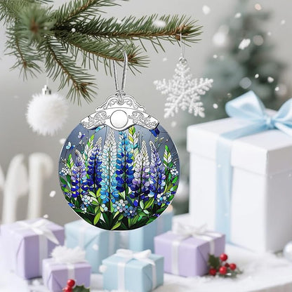 Texas Bluebonnet Christmas Ornaments: Christmas Tree Ornaments, Holiday Decor for Flower Lover, Stocking Stuffers, Gift Ideas, Xmas Gifts & Gifts for Women