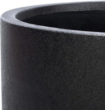 SAFAVIEH Outdoor Collection Jesper Natural/Black Concrete Planter