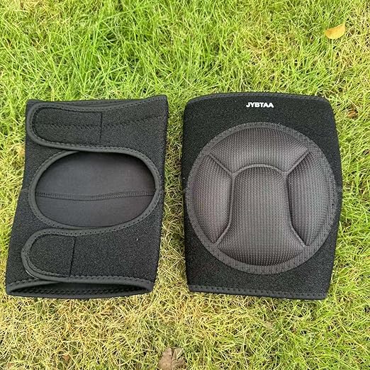 Men/Women Knee Pads for Cleaning,House Work,Scrubbing Floors, Gardening kneepad for Carpet Installations Welding, Adjustable Flooring Knee Protectors Cushion for Christmas, Black L. (1 Pair)