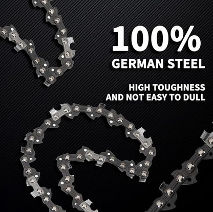 E & S 3 Pack 8 Inch Chainsaw Chain 3/8" LP Pitch .043" Gauge 34 Drive Links Semi-Chisel Chain Saw Chains for Husqvarna, Poulan, Craftsman, Greenworks and More Chainsaw Brands