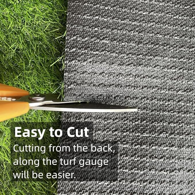 Artificial Grass Rug 5 ft x 69 ft, Synthetic Fake Grass Turf Mat for Indoor Outdoor Garden Home Decor, 0.8" Pile Height
