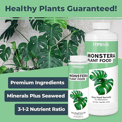 Monstera Plant Food for Monsteras and Philodendrons, Tropical Houseplant Liquid Fertilizer, 32 oz (1 Quart)