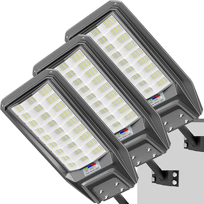 loyoele Solar Street Light Outdoor Waterproof Dusk to Dawn, 9800W Solar Parking Lot Lights Commercial Large Outdoor Flood Light Heavy Duty Solar Power with Motion Sensor for Yard Garden