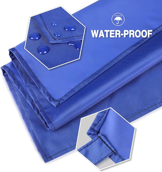 2 Pack Waterproof Rubber Vinyl Apron 40 Inch Chef Aprons for Men Heavy Duty Chemical Work Apron Extra Long Grilling Aprons with Adjustable Bib Apron for Dishwashing Lab Butcher Cooking Kitchen Blue