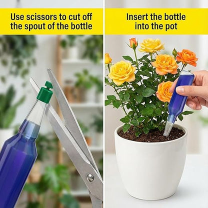 All-Purpose Liquid Plant Food Fertilizer (6-Pack) | Easy No-Mix Spikes for Indoor House Plants & Outdoor Flowers | Bloom Booster Nutrient Solution for Vibrant Growth & Strong Roots | Made in The USA