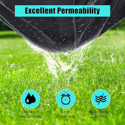 PioneerWorks 6ft X 300ft Weed Barrier Landscape Fabric Heavy Duty, Premium 3.2 oz Ground Cover Weed Block Gardening Mat, Easy Setup & Superior Weed Control, for Erosion Control, Weed Barrier