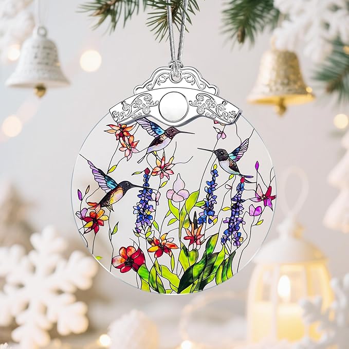 Hummingbird Christmas Ornaments: Christmas Tree Ornaments, Holiday Decor for Butterfly Lover, Stocking Stuffers, Gift Ideas, Housewarming Gift, Xmas Gifts & Gifts for Women, Friends and Neighbors
