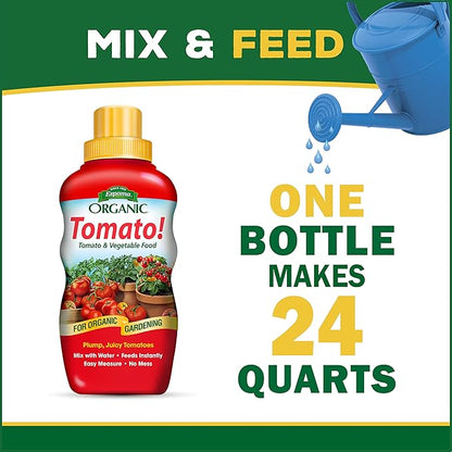 Espoma Organic 8 Ounce Concentrated Tomato! Plant Food - Plant Fertilizer for All Types of Tomatoes and Other Vegetables. for Organic Gardening. Pack of 1.
