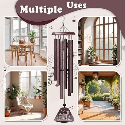 Kubbut Book Lovers Gifts 32" Wind Chimes, Bookish Gifts for Women/Men, Book Club/Reading Gift Decoration for Reader Librarian Teacher, Bookworm Books Nerd Present