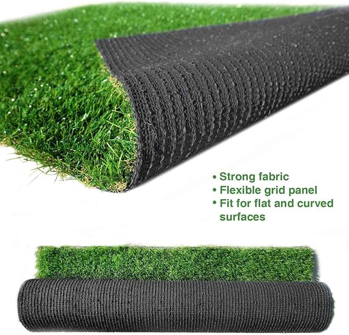 LITA 5.5ft x 6.5ft Realistic Deluxe Artificial Grass Synthetic Thick Lawn Turf Carpet Perfect for Indoor/Outdoor Landscape, 5.5'X6.5', Green