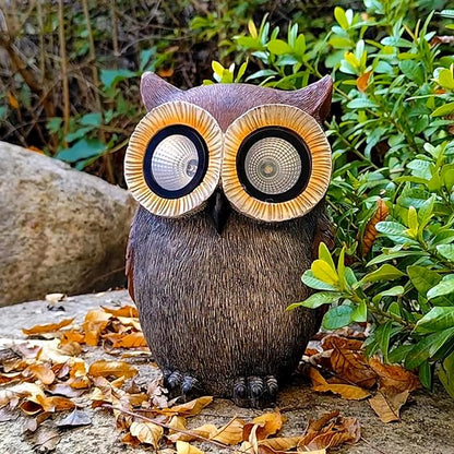 DKJOCKY Owl Gifts for Women, Solar Owl Decorations for Yard, Garden Oranments Outdoor Gardening Gifts for Mom Women Grandma Wife