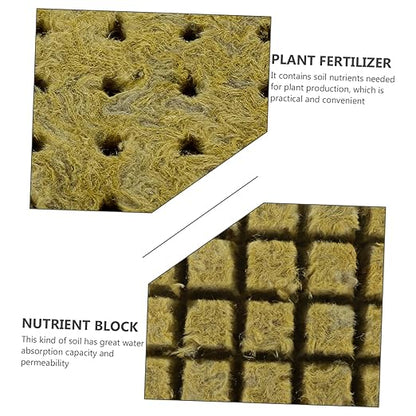 Sosoport 75pcs Indoor Plants Slow Release Fertilizer Spikes for Soil Blocker Plant Peat Block Gardening Soil Block