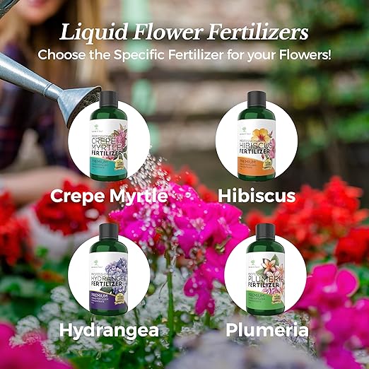 Leaves and Soul Hydrangea Professional Liquid Fertilizer - Complete 3-5-4 Nutrient Blend Concentrate for Enhanced Blooming & Growth - Perfect for Garden & Indoor Plants - New & Improved Blend - 8 oz