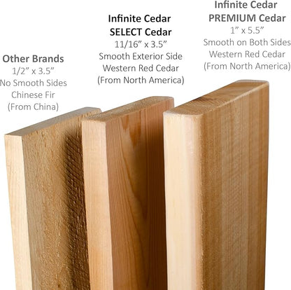 Infinite Cedar Select Cedar Raised Garden Bed (4' x 8' 14" H)