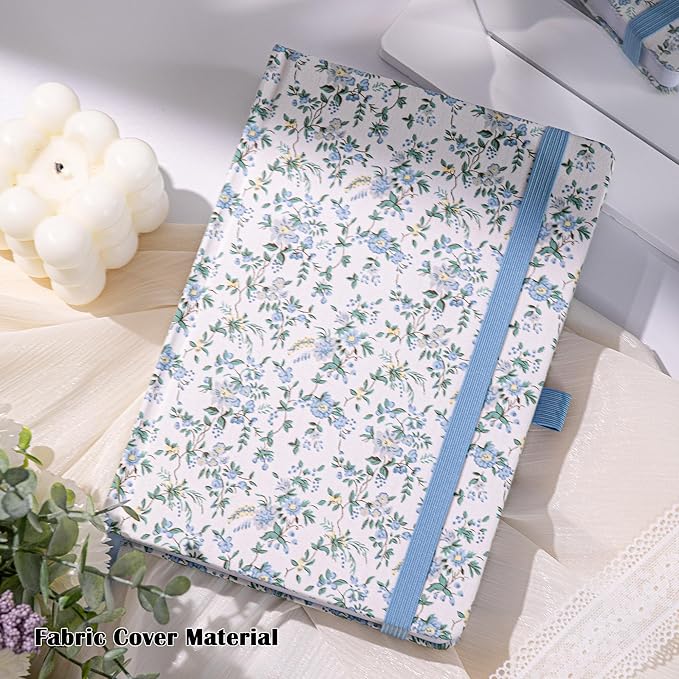 TIEFOSSI Dotted Journal Notebook for Women, A5 Dotted Grid Notebook for Writing, 190 Numbered Pages, 160 GSM Thick Paper, Travel Daily Journal, for Work Home School, Note Taking, Business, 8.4 X 5.8 In