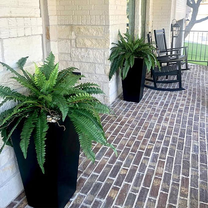 Nearly Natural 48-in Artificial Boston Fern, Large Hanging Fake Plant Wall Decor with 67 Fronds, Faux Fern Vines That Look Real for Home and Office Decor