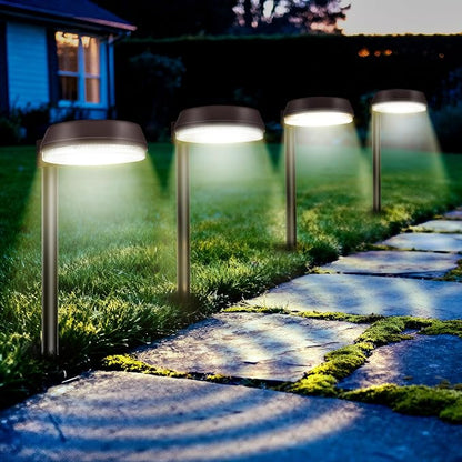 Tall Poles Solar Path Lights, Accurate Dark/Light Sensor Pathway Lights Solar Powered,Quick Charge Solar Walkway Lights Outdoor for Landscape Lighting