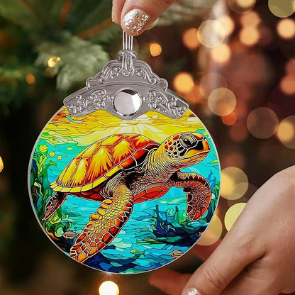 Sea Turtle Ornament - Christmas Keepsake & Stocking Stuffer - Turtle Gift