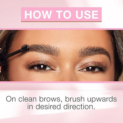 Ardell Brow Glue Taupe with Styling Brush – Tinted Eyebrow Gel for Lamination Lift, All-Day Extreme Hold Brow Gel for Defined & Fluffy Brows, 0.35 oz