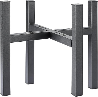 Metal Plant Stand for Large Plants, Adjustable Width Fits 10-12 Inch 14 Inch 16 Inch Pot,Outdoor Plant Stands for Indoor Plants Multiple Tall,Black Planter Stands for Patio and Window 1 Pack.­