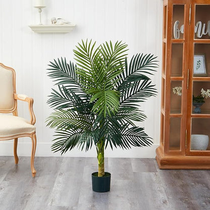 Nearly Natural 4ft Golden Cane Palm Artificial Tree