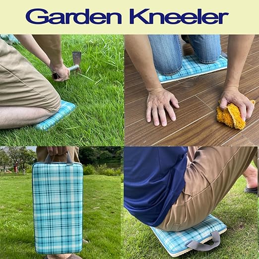 Garden Kneeling Pad Memory Foam Waterproof Durable Easy-to-Clean EVA Knee Pad Suitable for Gardening Outdoor Work Yoga DIY Thickness 17.3 * 8.26 * 1.57 in Blue