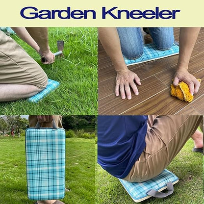 Garden Kneeling Pad Memory Foam Waterproof Durable Easy-to-Clean EVA Knee Pad Suitable for Gardening Outdoor Work Yoga DIY Thickness 17.3 * 8.26 * 1.57 in Blue