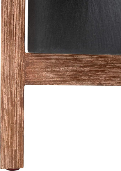 SAFAVIEH Outdoor Collection Jesper Natural/Black Concrete Planter