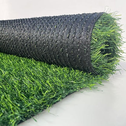 Artificial Grass Rug 7 ft x 52 ft, Synthetic Fake Grass Turf Mat for Indoor Outdoor Garden Home Decor, 0.8" Pile Height