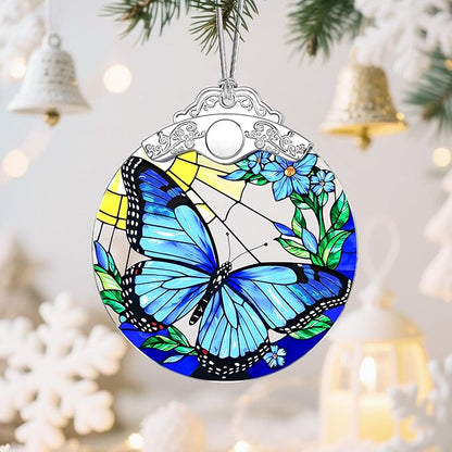 Butterfly Christmas Ornaments: Christmas Tree Ornaments, Holiday Decor for Butterfly Lover, Stocking Stuffers, Gift Ideas, Housewarming Gift, Xmas Gifts & Gifts for Women, Friends and Neighbors