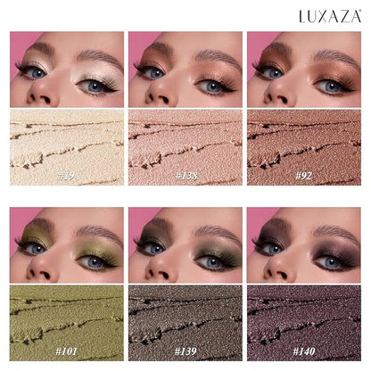 Neutral Eyeshadow Stick Makeup 6PCS Set, Metallic Shimmer Matte Cream Eye Shadow Eyeliner Brightener Pencil Crayon - DESERT WILD