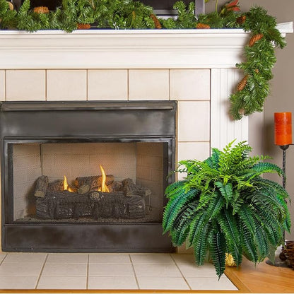 88 Leaves Fake Ferns, Large Artificial Boston Fern, Faux Fern Plants for Home, Office, Garden Indoor Outdoor Decoration(48 inch,1pack)