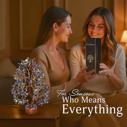 Lapis Lazuli - Chakra Tree, Lapis Lazuli Tree, Lapis Gem, Artificial Trees, Tree of Life, Stone Tree, Gem Stone Decor, Crystal Tree for Positive Energy, Holistic Gifts for Women