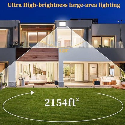 2 Pack 150W LED Flood Light Outdoor Plug in,15000 LM Super Bright Security Lights,IP66 Waterproof LED Work Light 6000K Daylight White,Floodlights for Garage,Yard,Garden,Playground