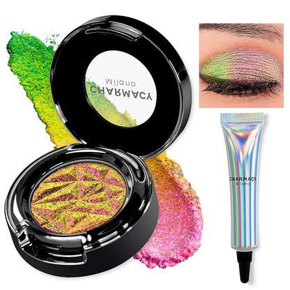 CHARMACY Duochrome Eyeshadow, Insane Shifters Chameleon Eyeshadow, Creates High-Impact, Metallic Eye Looks, 100% Vegan and Cruelty Free, 1.9g (#902)