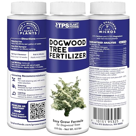 Dogwood Tree Fertilizer, Complete Liquid Dogwood Plant Food, 32 oz (1 Quart)