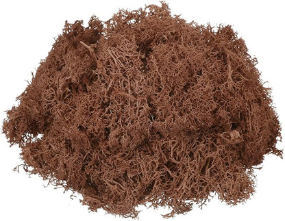 MECCANIXITY 3oz Preserved Reindeer Moss, Coffee Decorative Artificial Fake Moss for Potted Plants Indoor Crafts Lichen Centerpieces Decor