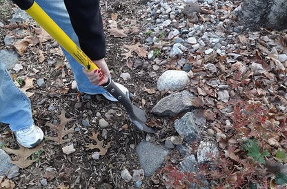 Spear Head Spade SHFD3 40" Lime Garden Spade Shovel - Gardening Shovel with a 9" x 11" Beveled Blade, Steel-Reinforced Fiberglass Long Handle & Cushioned D-Grip - Digging Spade for Planting
