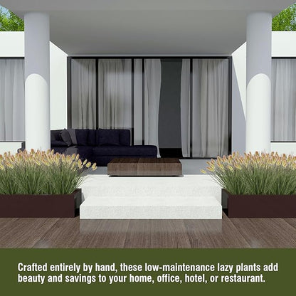Artificial Grass, Fake Grass, Artificial Shrubs, Wheatgrass Cattails Fake Grass Decorations, Artificial Plants, Ornamental Grass, Outdoor Fake Grass, Green Leafy Decorations (12PCS)